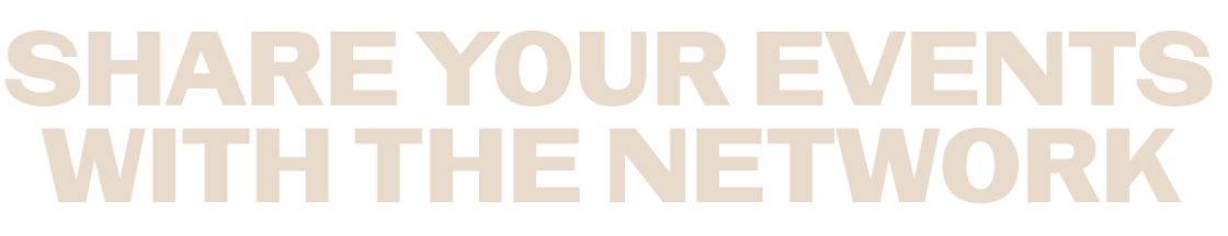 Share your events with the network